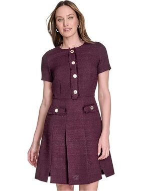tommy hilfiger colorblocked asymmetrical dress Black/White Colorblock Asymmetrical Dress L/XL main image 0